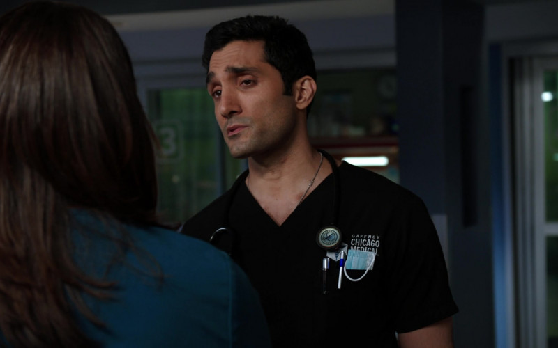 3M Littmann Stethoscope of Cast Member Dominic Rains as Dr. Crockett Marcel in Chicago Med S06E09 TV Show (1)