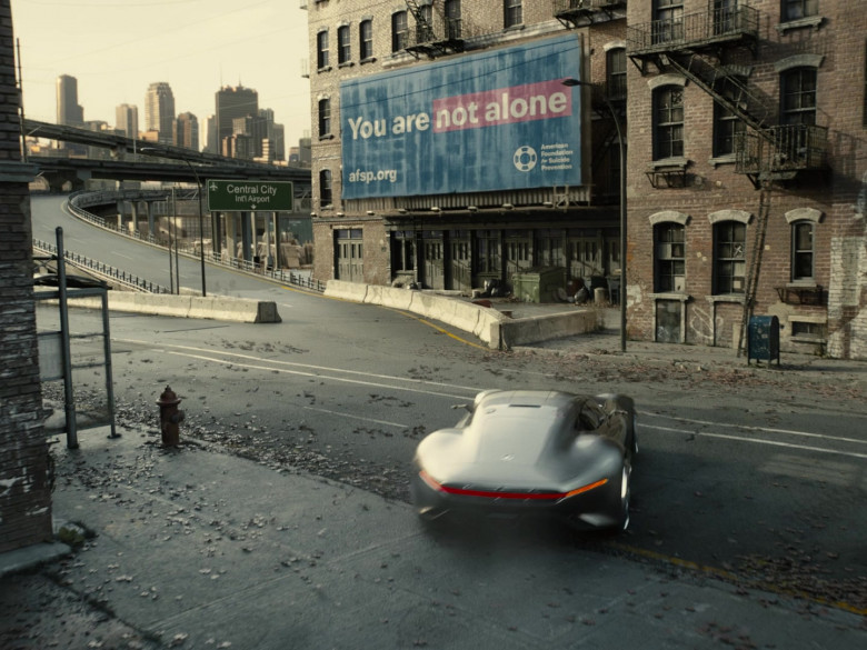 American Foundation for Suicide Prevention Voluntary Organization Billboard in Zack Snyder's Justice League (2021)
