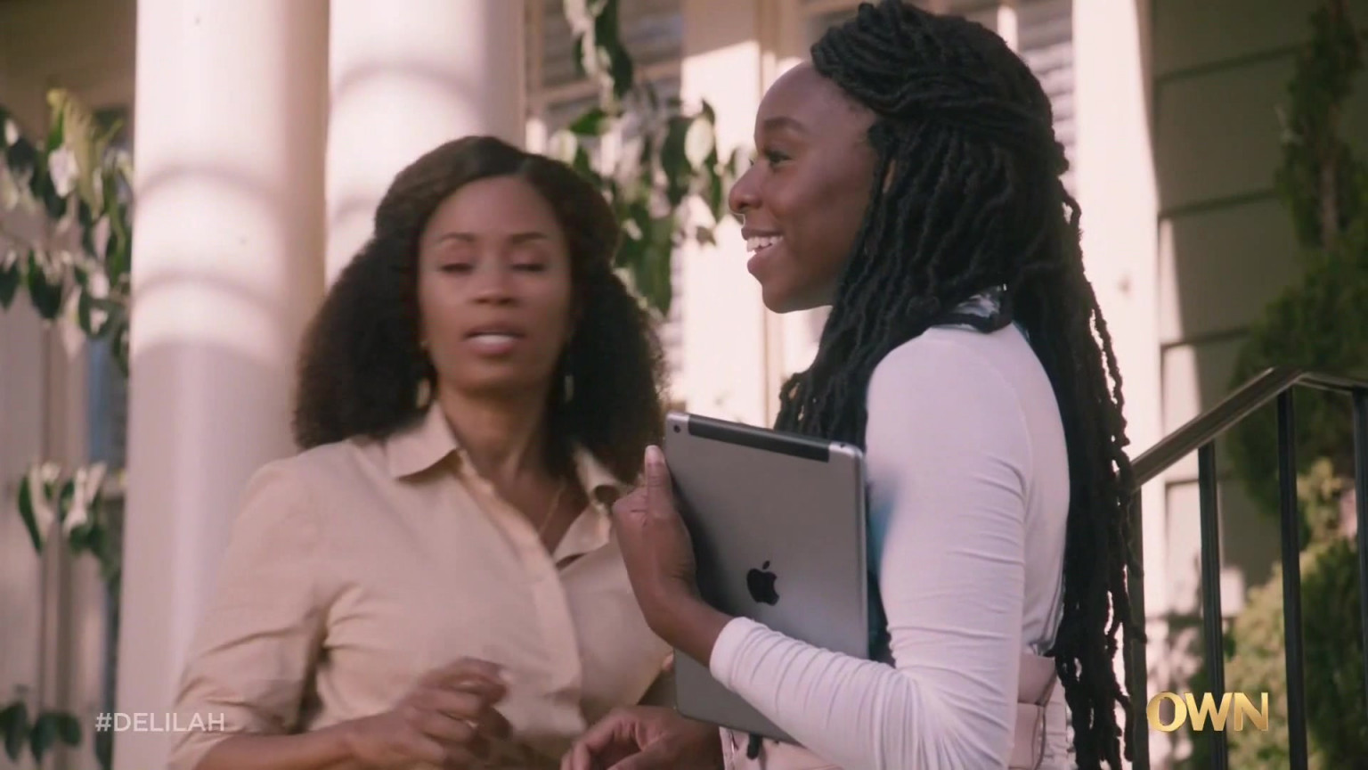 Apple IPad Tablet Held By Ozioma Akagha As Secretary Harper Omereoha In