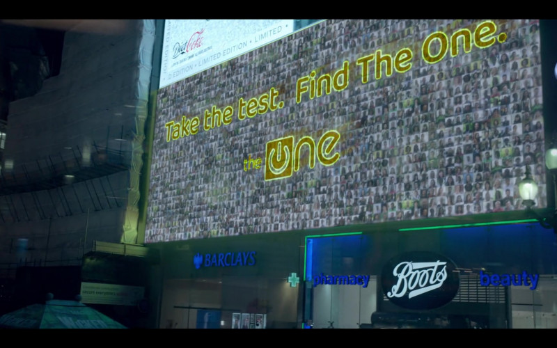Barclays Bank Sign in The One S01E01 (2021)