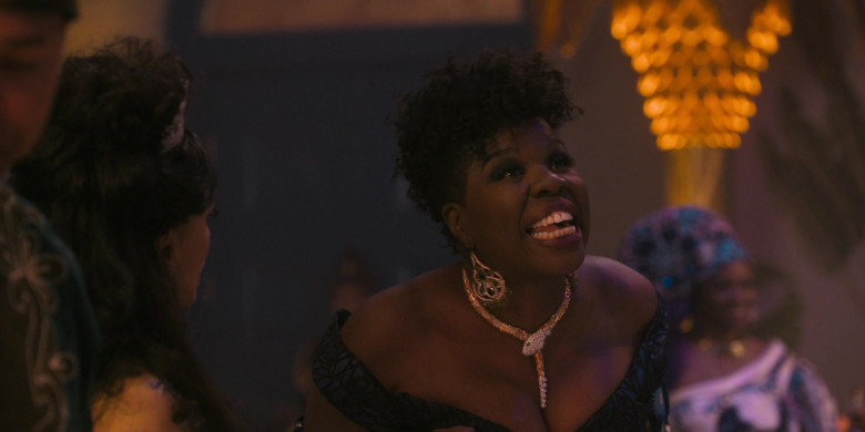 Bulgari Serpent-Shaped Necklace of Leslie Jones as Mary Junson in Coming 2 America Movie (4)