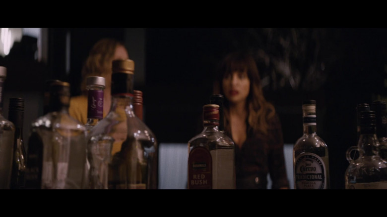 Bushmills Red Bush Whiskey and Jose Cuervo Tequila in Happily (2021)