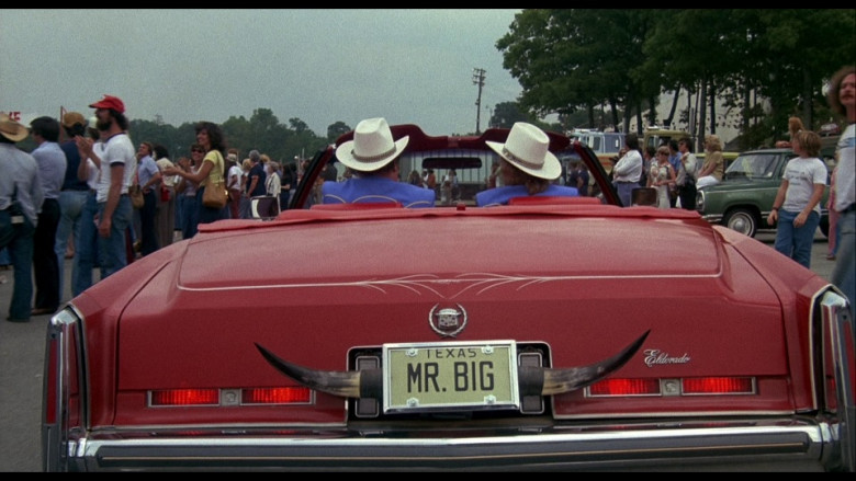 Cadillac Fleetwood Eldorado Red Car in Smokey and the Bandit (1977)