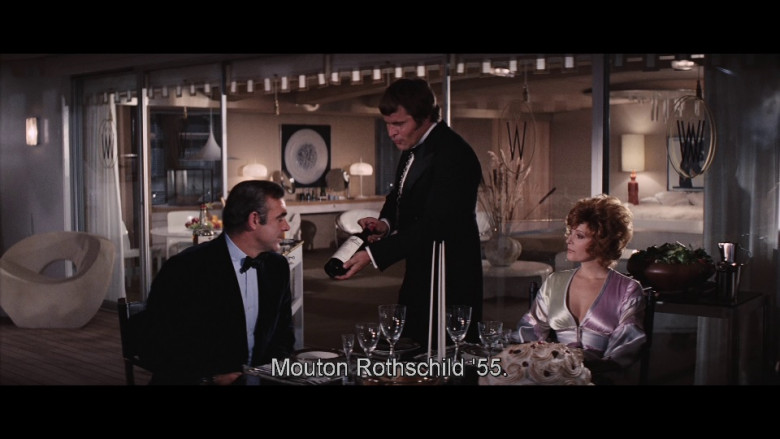 Château Mouton-Rothschild Wine in Diamonds Are Forever (1971)
