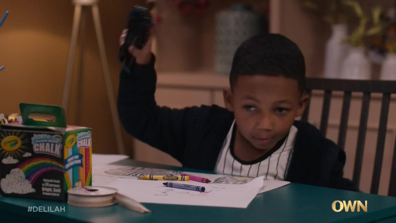 Crayola Drawing Chalk of Khalil Johnson as Dion in Delilah S01E01 TV Show (2)