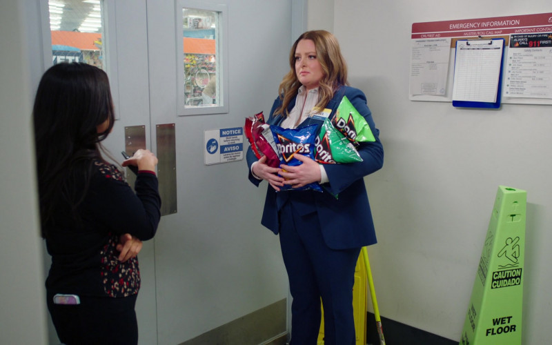 Doritos Chips Held by Lauren Ash as Dina Fox in Superstore S06E14 Perfect Store (2021)