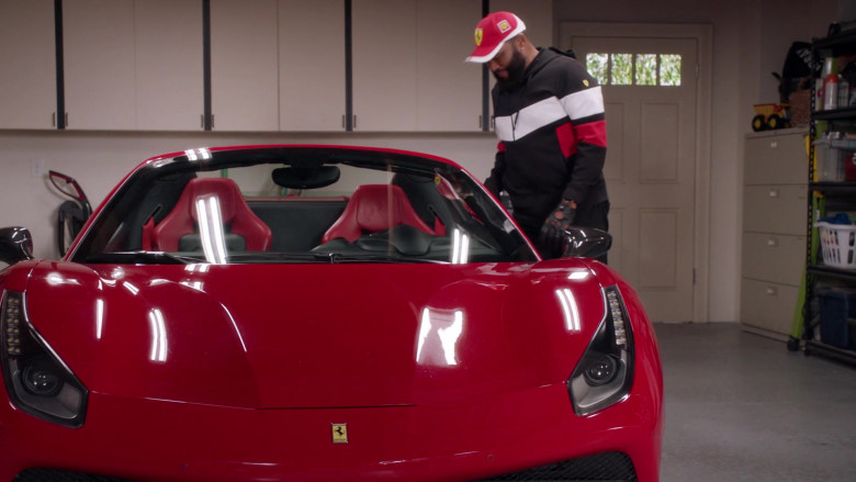 Ferrari 488 Red Sports Car in Black-ish S07E16 TV Show 2021 (2)