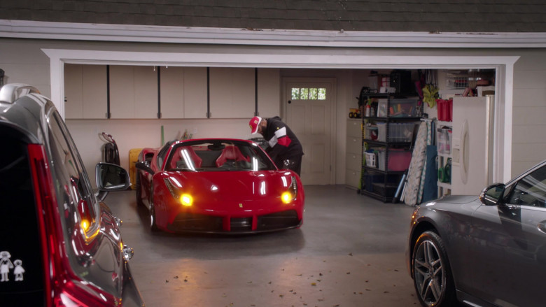 Ferrari 488 Red Sports Car in Black-ish S07E16 TV Show 2021 (3)