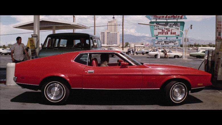 Ford Mustang Mach 1 Red Car in Diamonds Are Forever Movie (1)