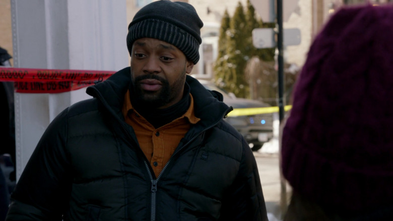 G-Star RAW Jacket of Cast Member LaRoyce Hawkins as Officer Kevin Atwater in Chicago P.D. S08E09 TV Show (2)