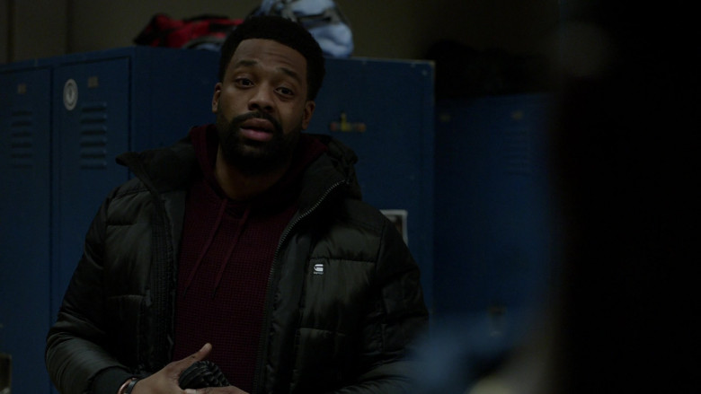 G-Star RAW Jacket of Cast Member LaRoyce Hawkins as Officer Kevin Atwater in Chicago P.D. S08E09 TV Show (6)