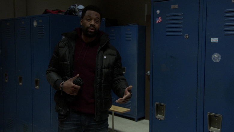G-Star RAW Jacket of Cast Member LaRoyce Hawkins as Officer Kevin Atwater in Chicago P.D. S08E09 TV Show (7)
