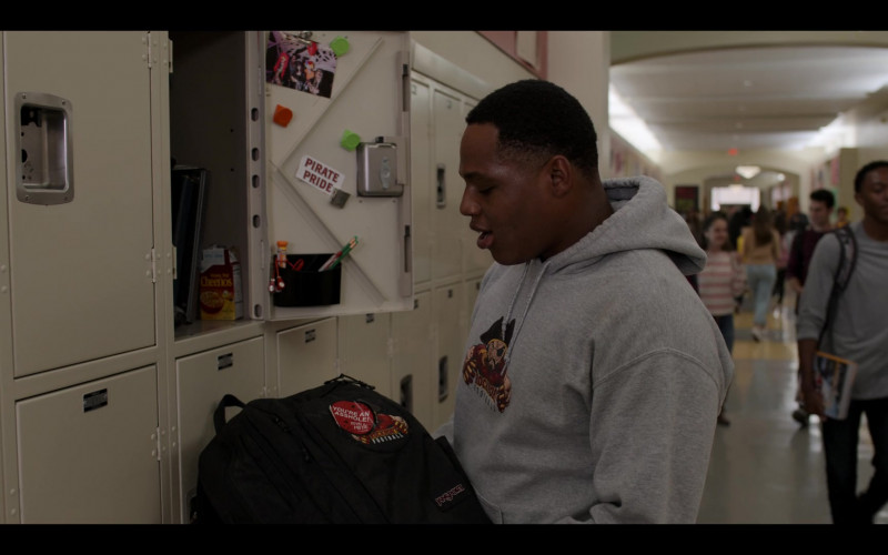 JanSport Backpack of Joshua Walker as Jason in Moxie (2021)