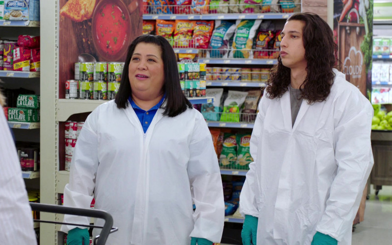 Junior Mints, Swiss Miss, Cafe La Llave, Campbell’s, Cheetos, Lay’s in Superstore S06E11 Deep Cleaning (2021)