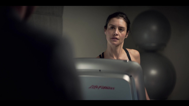 Life Fitness Treadmill of Hannah Ware stars as Rebecca in The One S01E01 (2021)