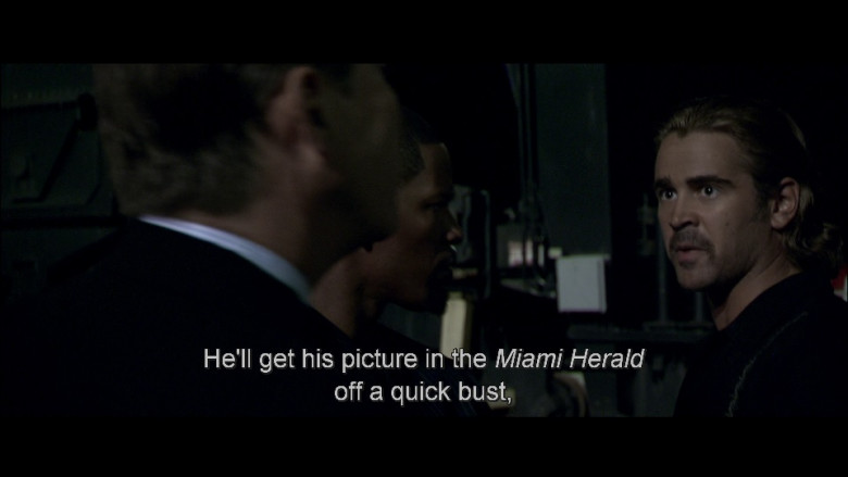 Miami Herald Newspaper in Miami Vice (2006)