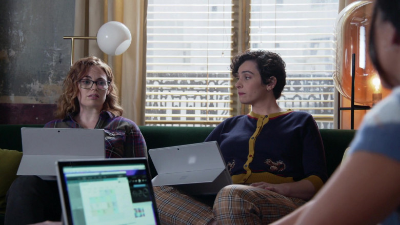 Microsoft Surface Tablet of Cast Member Maisie Klompus as Rachel in Good Trouble S03E05 TV Show (1)