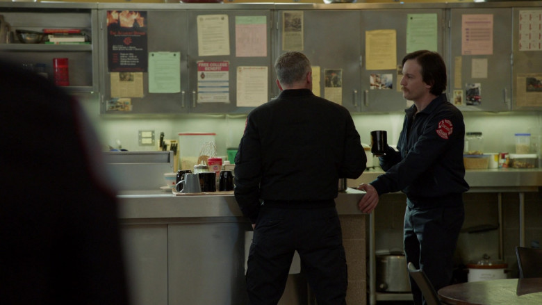 Nestle Coffee-mate Coffee Creamer Enjoyed by Cast Members in Chicago Fire S09E09 TV Show (1)