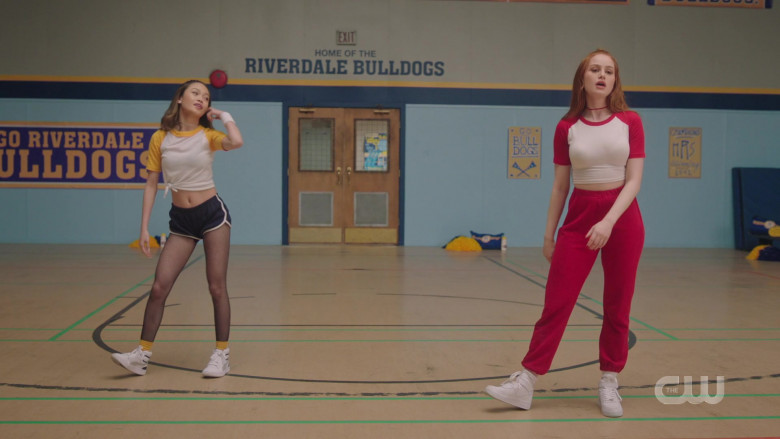 Nike All-White High Top Sneakers Worn by Madelaine Petsch as Cheryl Blossom in Riverdale S05E07 TV Show (4)