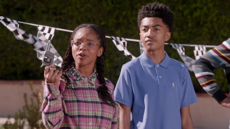 Psycho Bunny Polo Shirt of Miles Brown in Black-ish S07E16 (1)