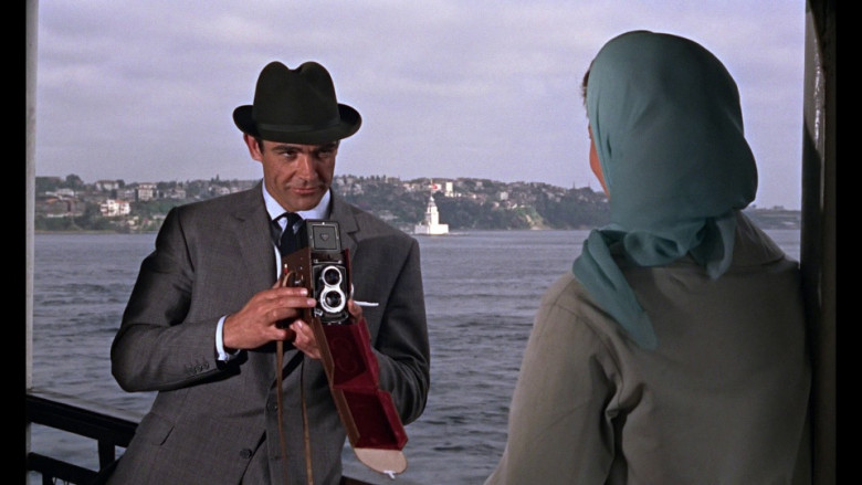 Rolleiflex camera of Sean Connery as James Bond, MI6 agent 007 in From Russia with Love (1963)