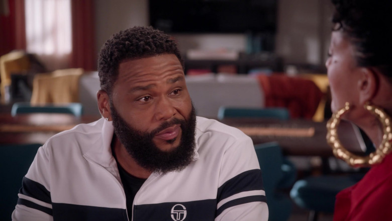 Sergio Tacchini Track Jacket of Anthony Anderson as Dre Johnson in Black-ish S07E16 2021 (3)