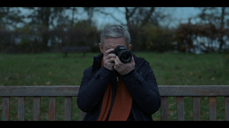 Sony Photography Camera of Martin Freeman as Paul Worsley in Breeders S02E01 TV Show (2)
