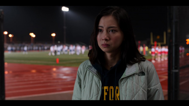 The North Face Jacket of Lauren Tsai as Claudia in Moxie Movie by Netflix (2)