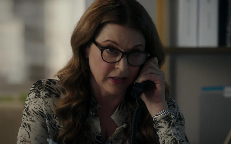 Tom Ford Eyeglasses of Jane Leeves as Kitt Voss in The Resident S04E08 First Days, Last Days (2021)