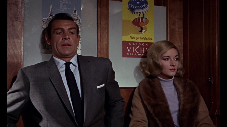Vichy Celestins water ad in From Russia with Love (1963)