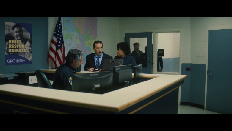 Viewsonic and Lenovo Monitors in The Falcon and the Winter Soldier S01E02 The Star Spangled Man (2021)
