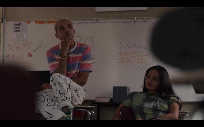X-girl Crop Top T-Shirt of Chase Sui Wonders as Riley in Generation S01E02 TV Show (1)