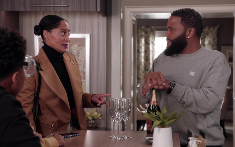 Acne Studios Grey Sweatshirt Worn by Anthony Anderson as Andre ‘Dre’ Johnson in Black-ish S07E17