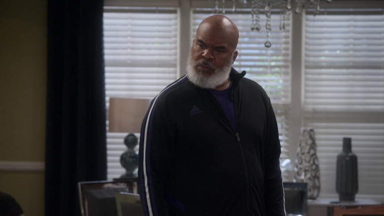 Adidas Track Jacket of David Alan Grier as Pops Dixon in Dad Stop Embarrassing Me! S01E07 #RichDadWokeDad (2021)