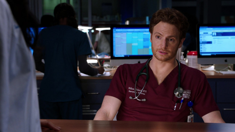 Apple iMac Computers Used by Cast Members in Chicago Med S06E10 TV Show (2)
