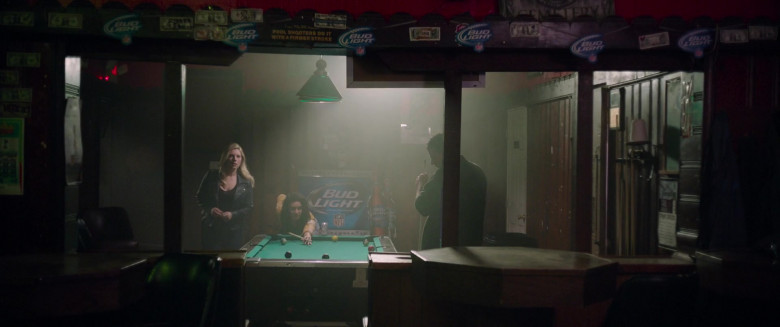 Bud Light Beer Stickers and Posters in The Marksman (2021)