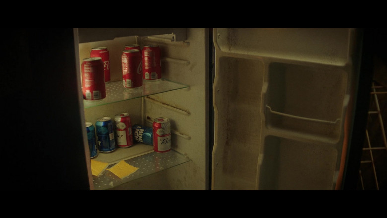 Coca-Cola Soda Cans, Budweiser and Bud Light Beer in Concrete Cowboy (2020)