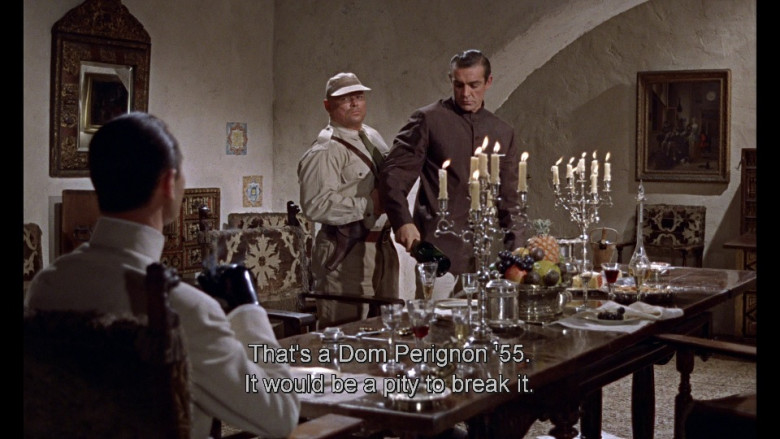 Dom Pérignon champagne in Dr. No (1962)