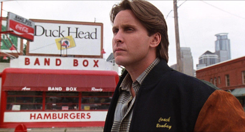 Duck Head Clothing Billboard and Coca-Cola Sign in D2 The Mighty Ducks (1994)