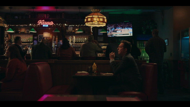 Hamm’s Beer Neon Sign in Rutherford Falls S01E06 Negotiations (2021)
