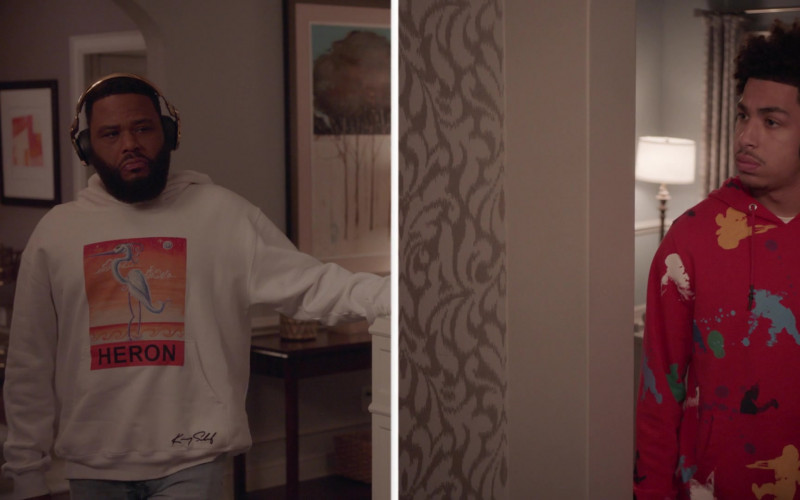 Heron Preston Hoodie of Anthony Anderson as Andre ‘Dre’ Johnson in Black-ish S07E17 Move-In Ready (2021)