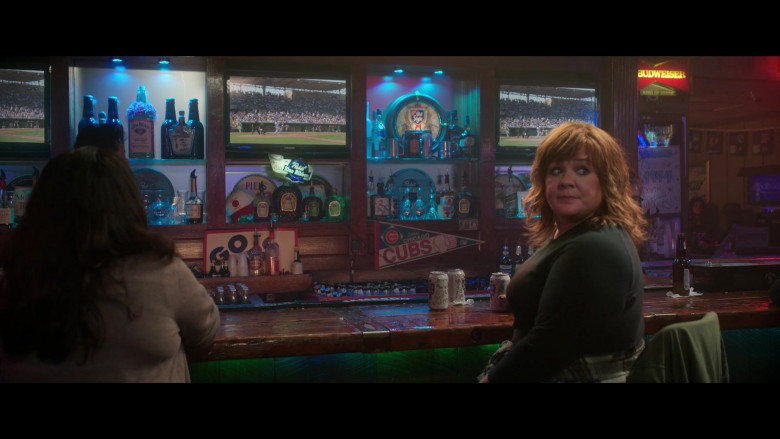 Jim Beam, Pabst Blue Ribbon, Old Style and Budweiser Sign in Thunder Force (2021)