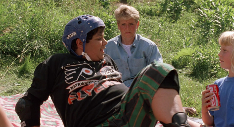 Jofa Blue Helmet and Coca-Cola Classic Can in D2 The Mighty Ducks (1994)