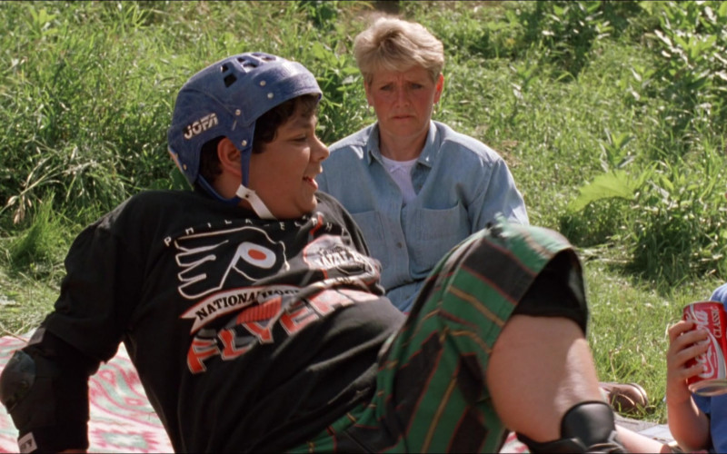 Jofa Blue Helmet and Coca-Cola Classic Can in D2 The Mighty Ducks (1994)