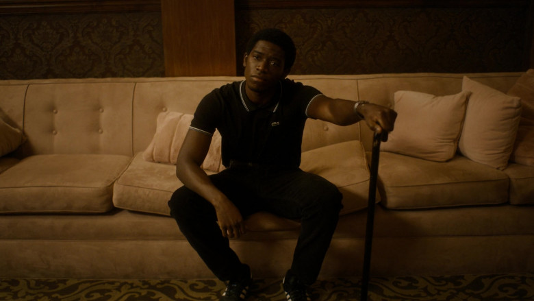 Lacoste Black Polo Shirt Worn by Damson Idris as Franklin Saint in Snowfall S04E08 TV SHow 2021 (1)