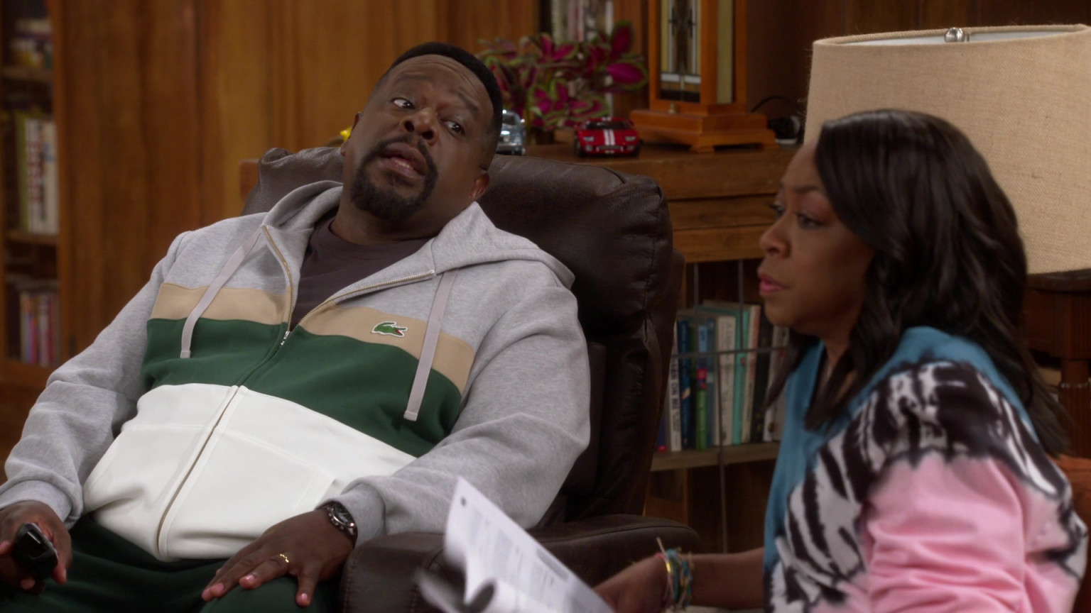 Lacoste Full-Zip Hoodie Of Cedric The Entertainer As Calvin In The ...