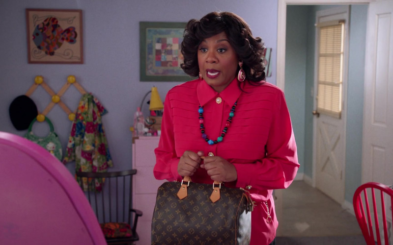 Louis Vuitton Handbag Held by Christina Anthony as Denise in Mixed-ish S02E09 (2)
