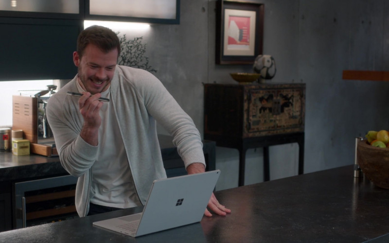 Microsoft Surface Laptop in Home Economics S01E03 Bounce House Rental, $250 (2021)
