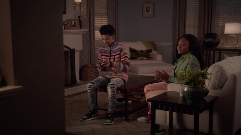 Nike Air Jordan 1 Sneakers Worn by Miles Brown as Jack Johnson in Black-ish S07E19 Missions & Ambitions (2021)