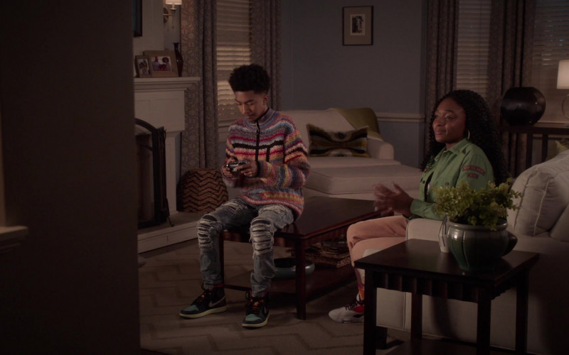 Nike Air Jordan 1 Sneakers Worn by Miles Brown as Jack Johnson in Black-ish S07E19 Missions & Ambitions (2021)